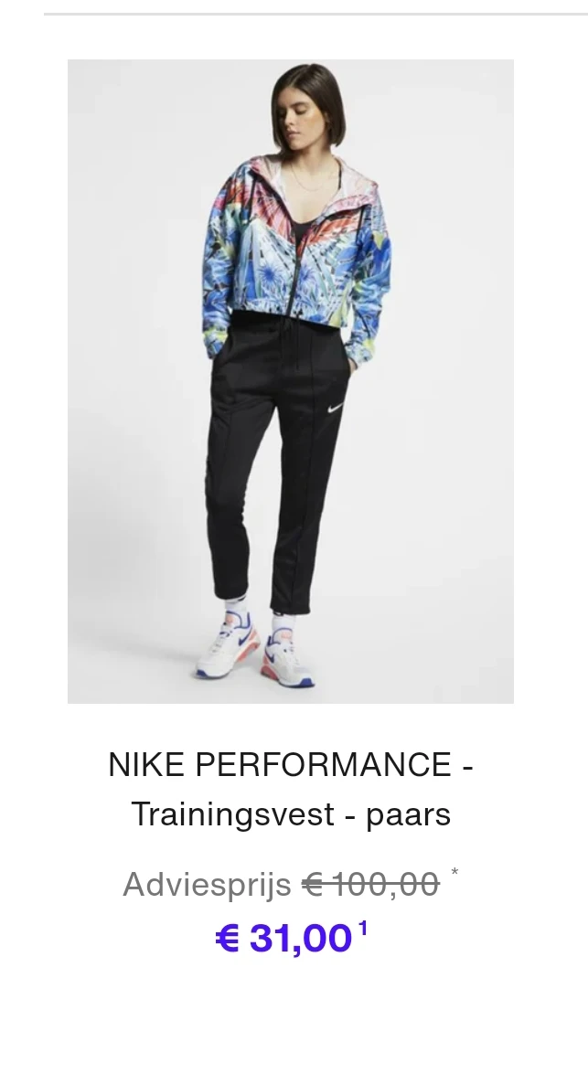 Nike performance kleding tot 70% korting