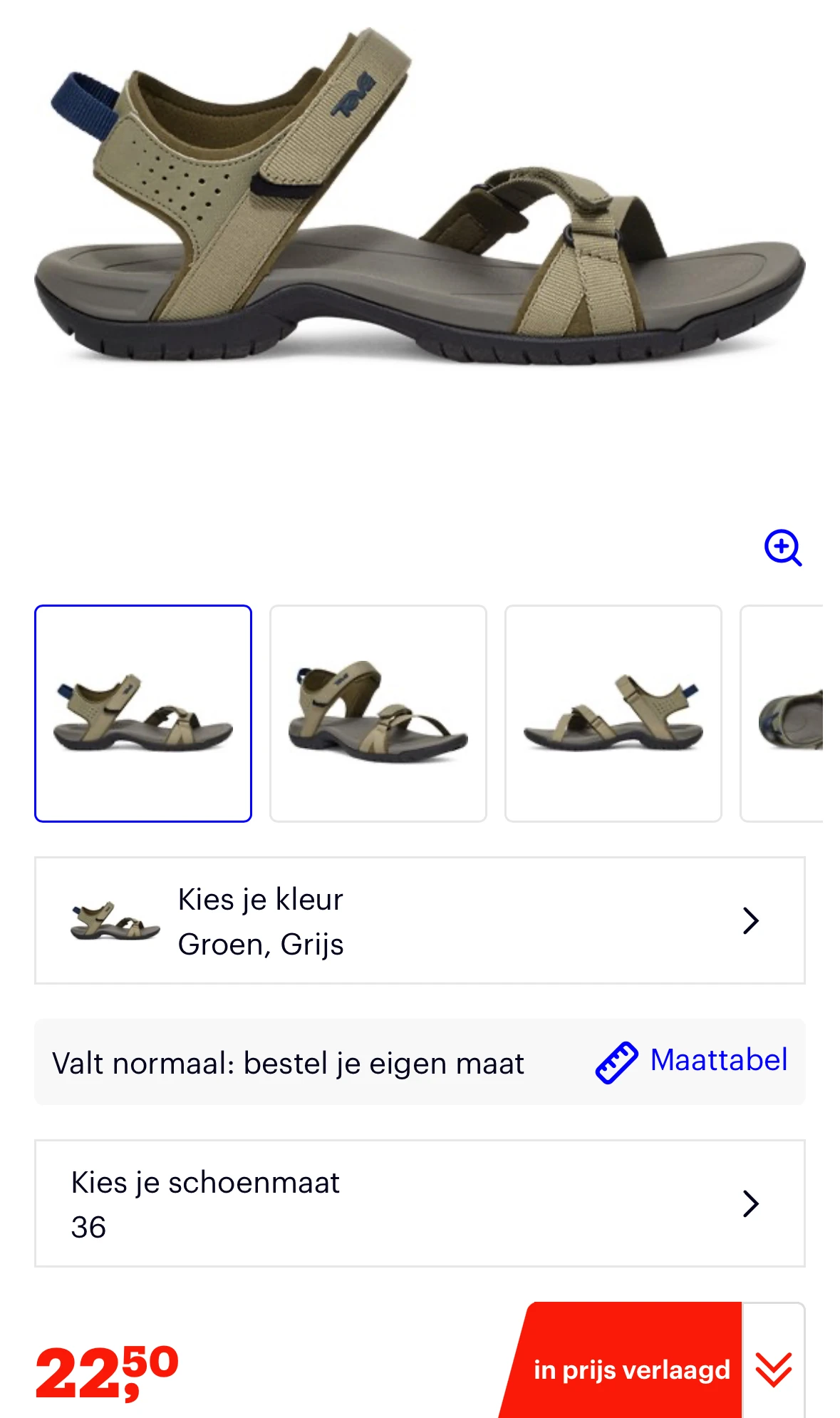Teva sandalen -71%