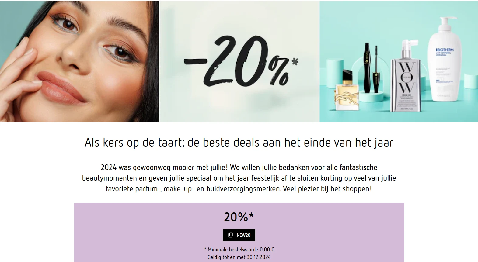 20% korting op geselecteerde items