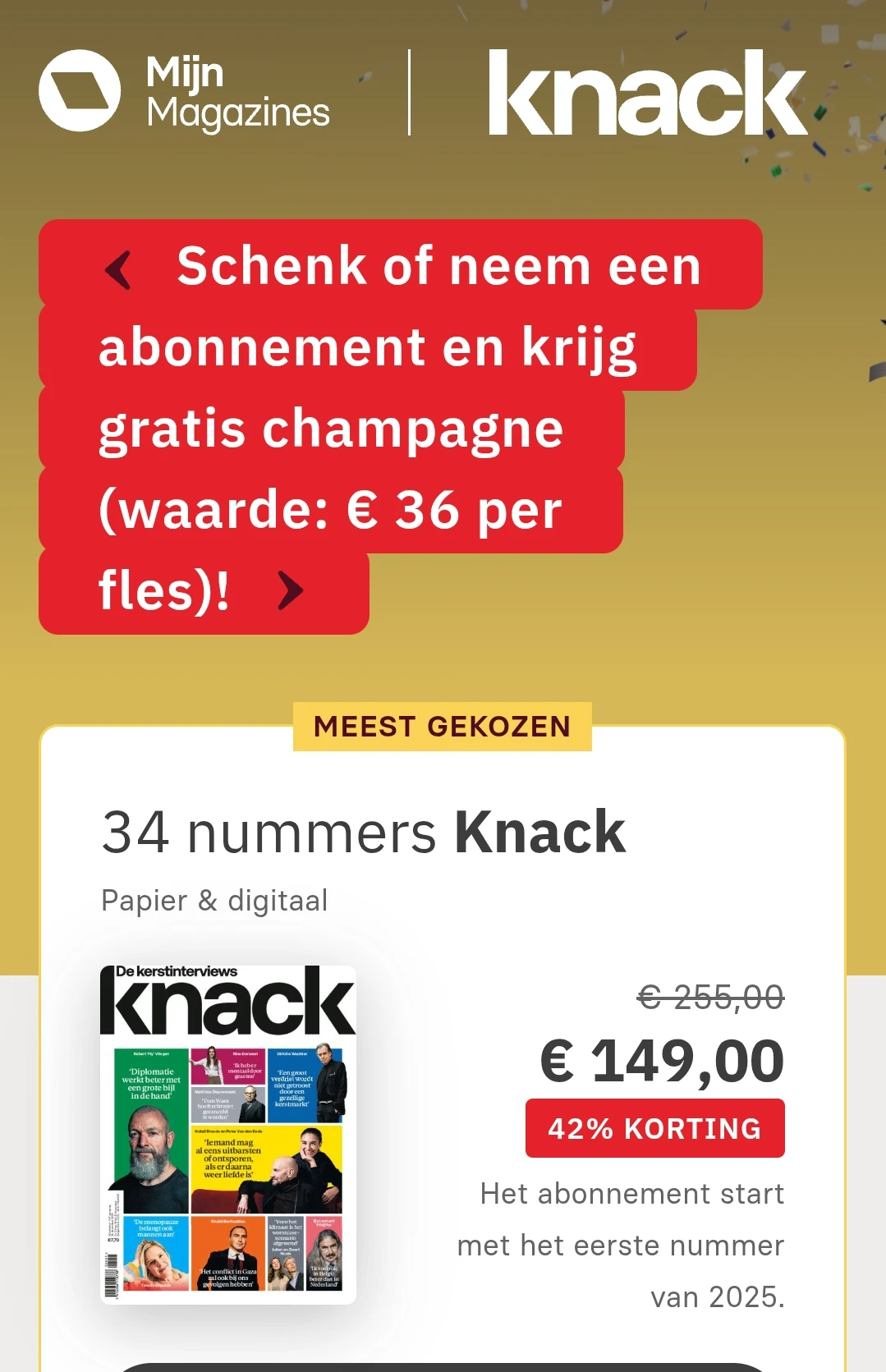 Knack abonnement 42%