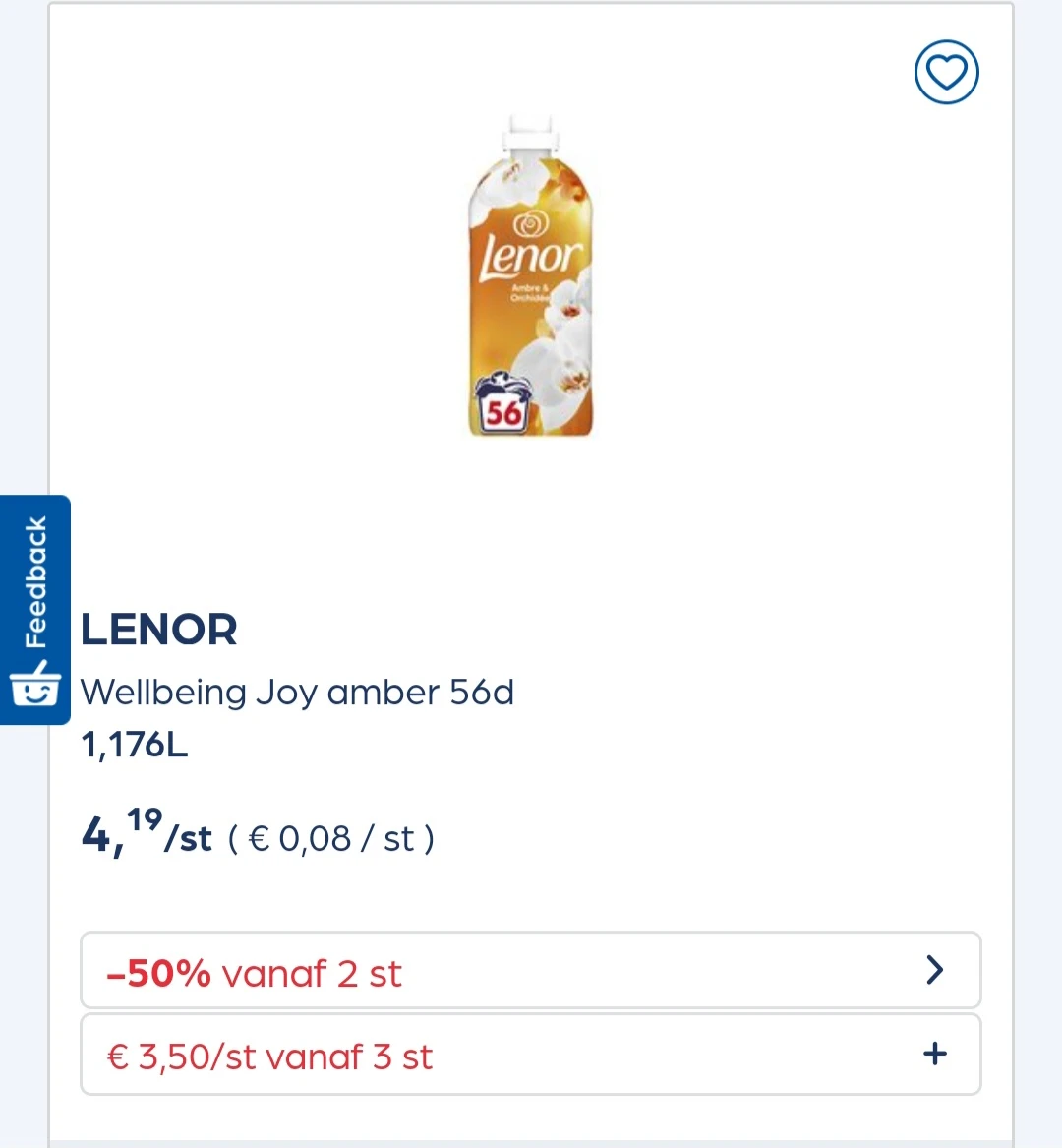 Collect&go LENOR Wellbeing Joy amber 56d 1,176L