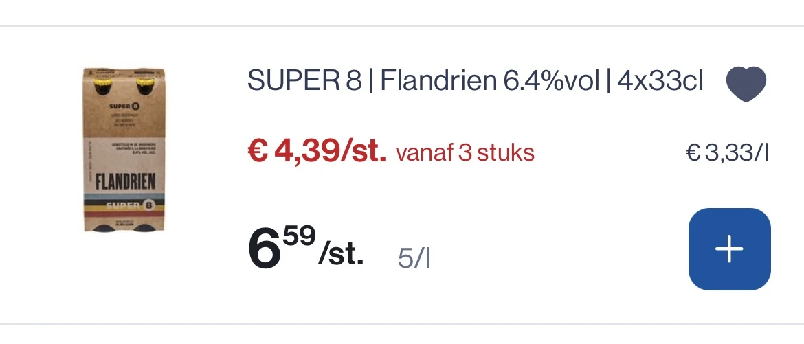 Super 8 flandrien bier