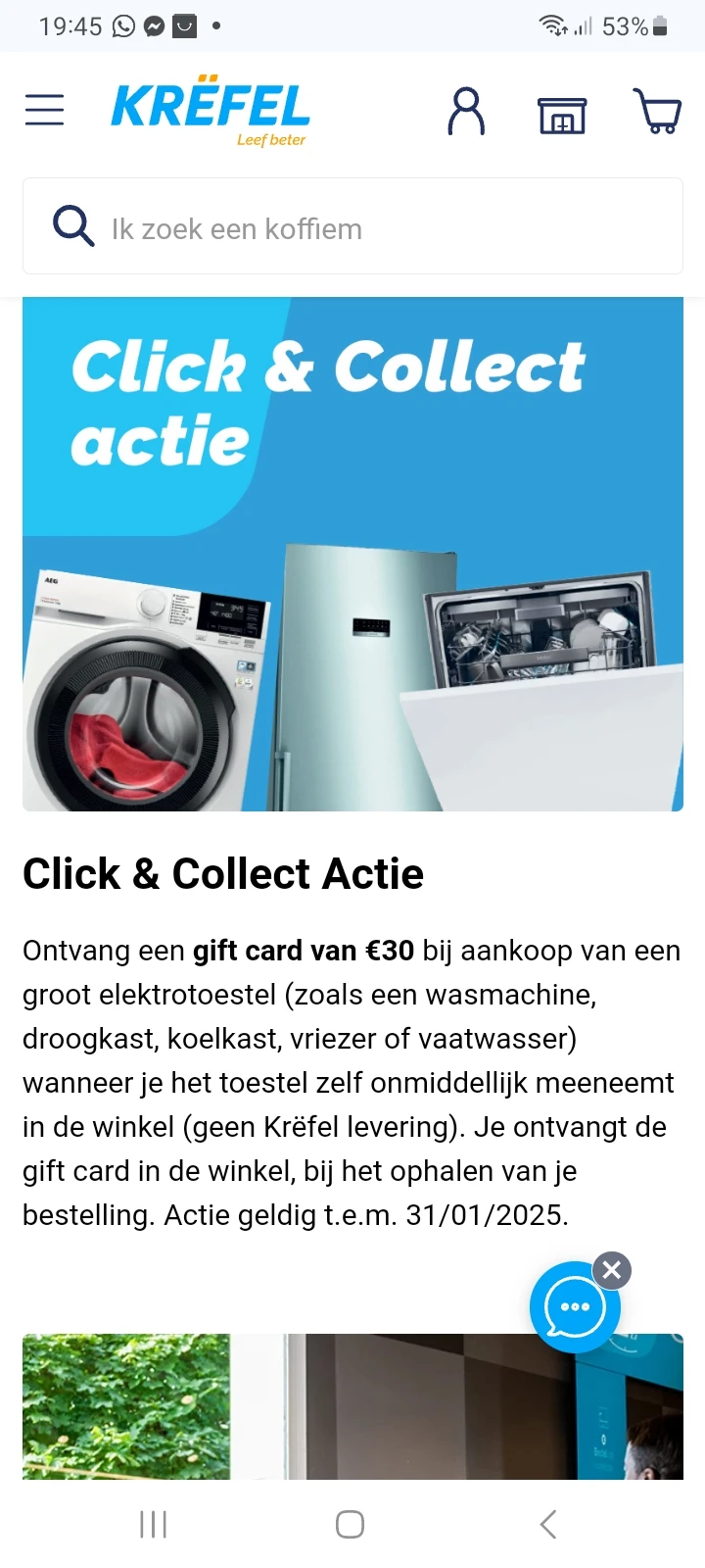 Gift card €30 bij Click & Collect