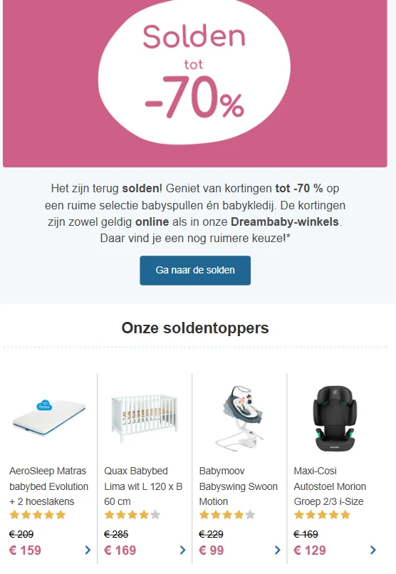 Tot -70% bij Dreambaby 👶