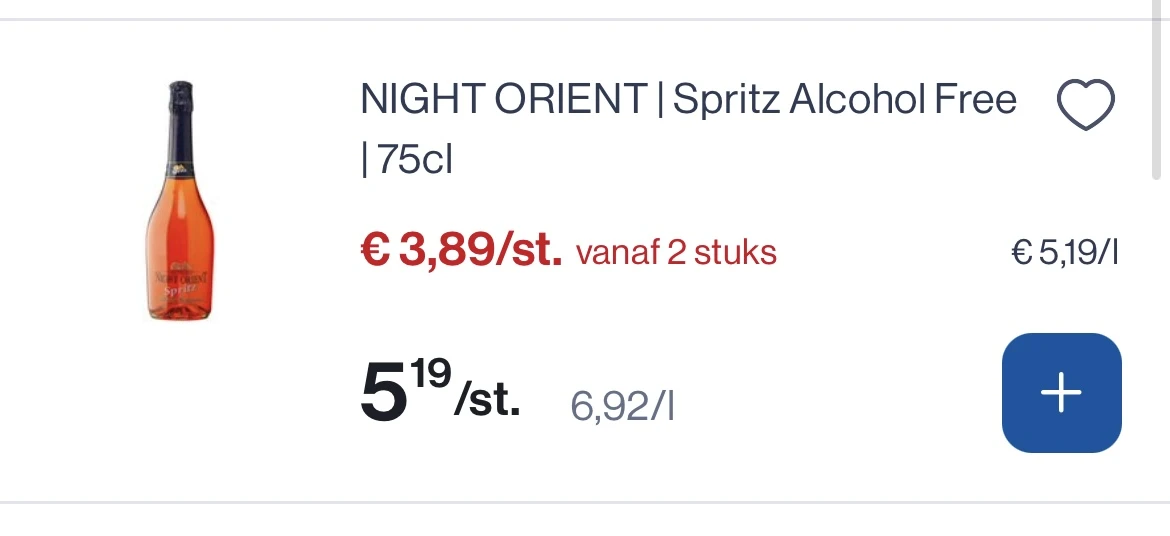 Night Oriënt Spritz alcohol vrij