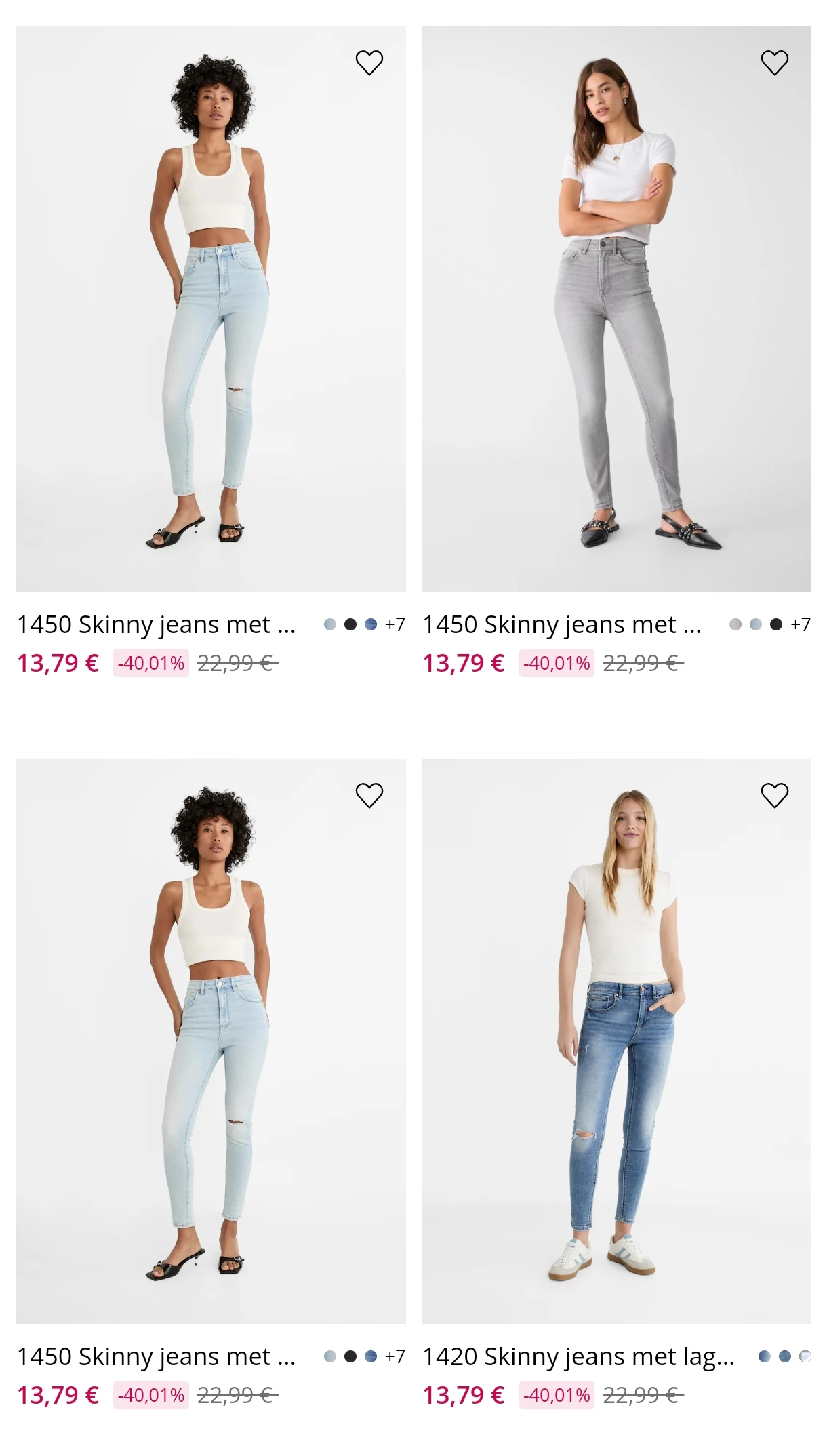 Stradivarius jeans vanaf 13,79€