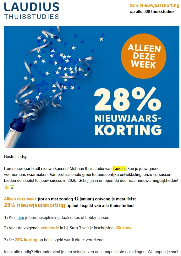 -28% Laudius thuisstudies 📚