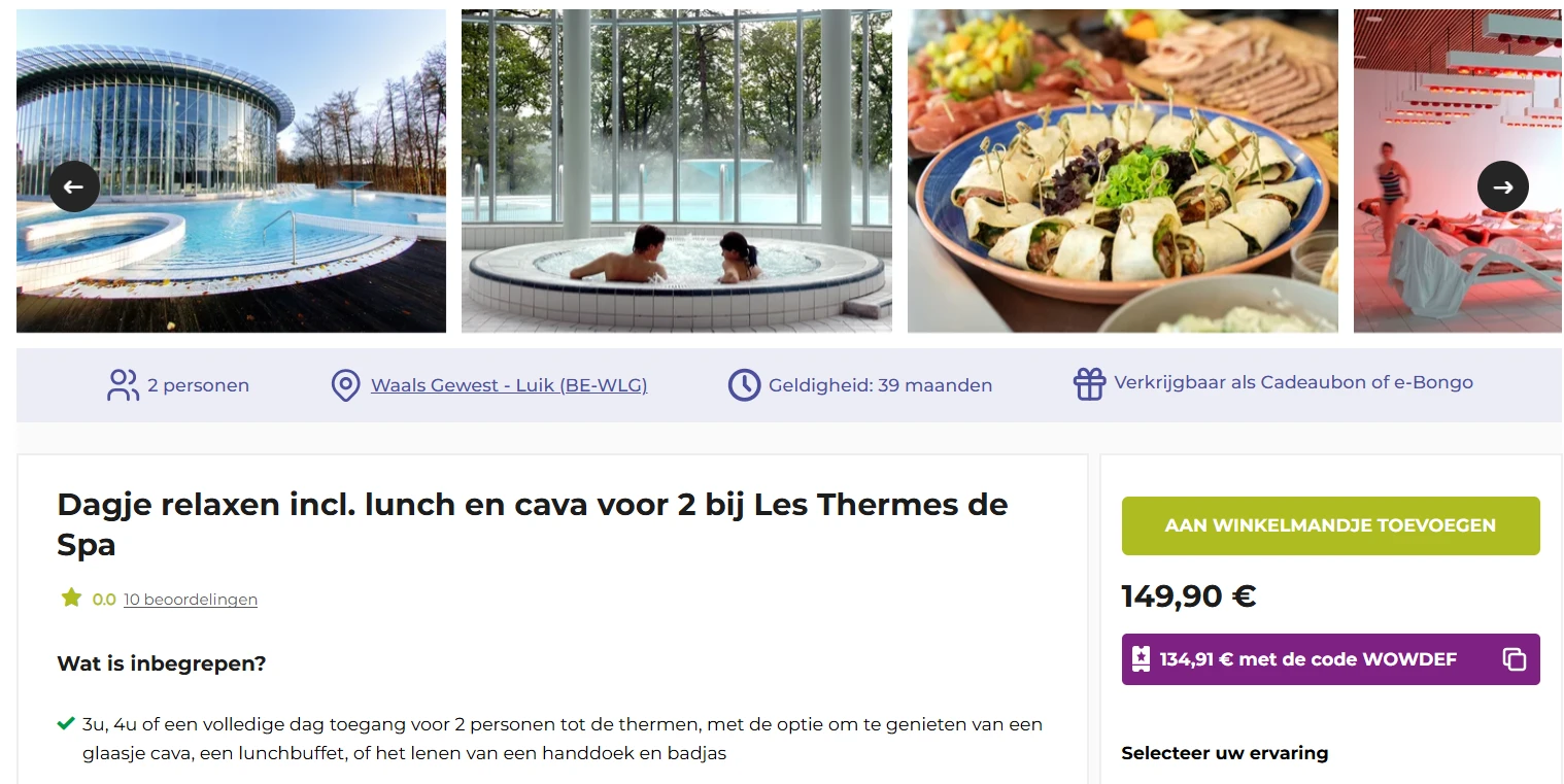 -18% op Bongo belevenissen 🎁