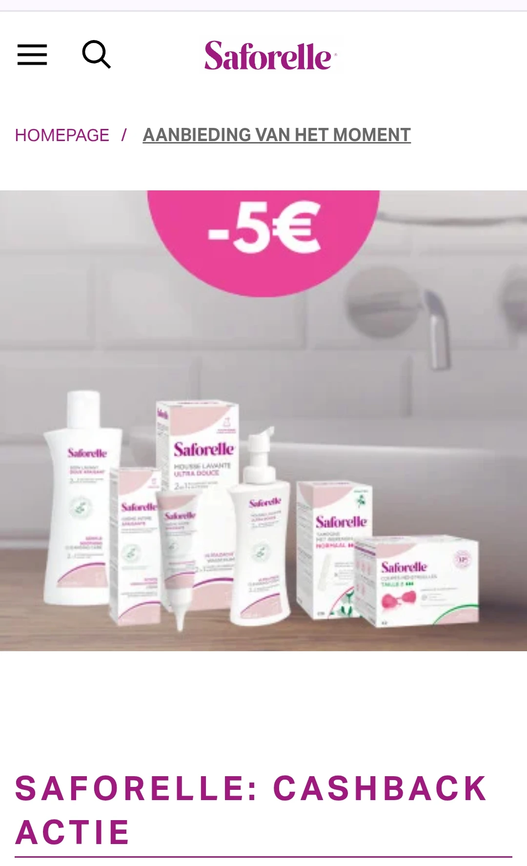 SAFORELLE cashback €5