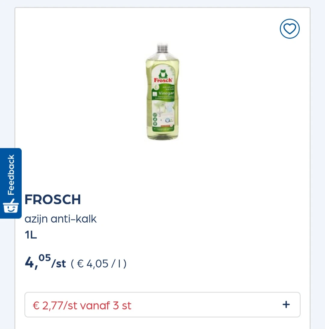 Collect FROSCH azijn anti-kalk 1L