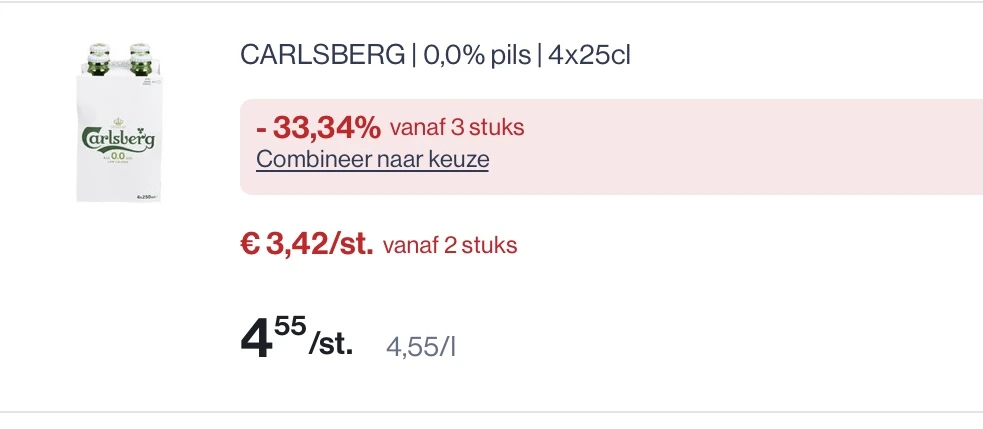 Carlsberg 0% in promo