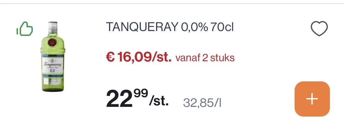 Gin tanqueray 0%