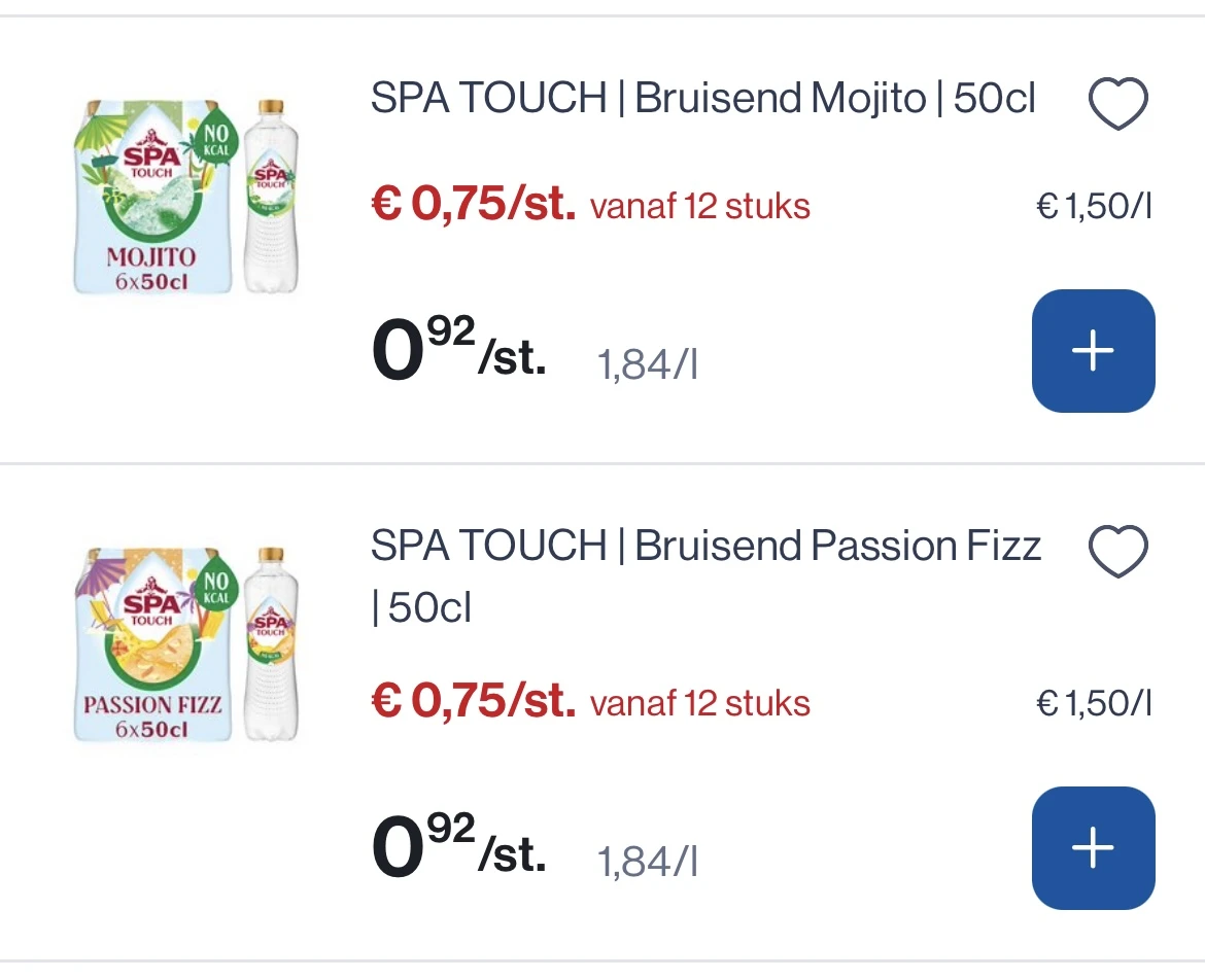 Spa touch mojito en passion fizz