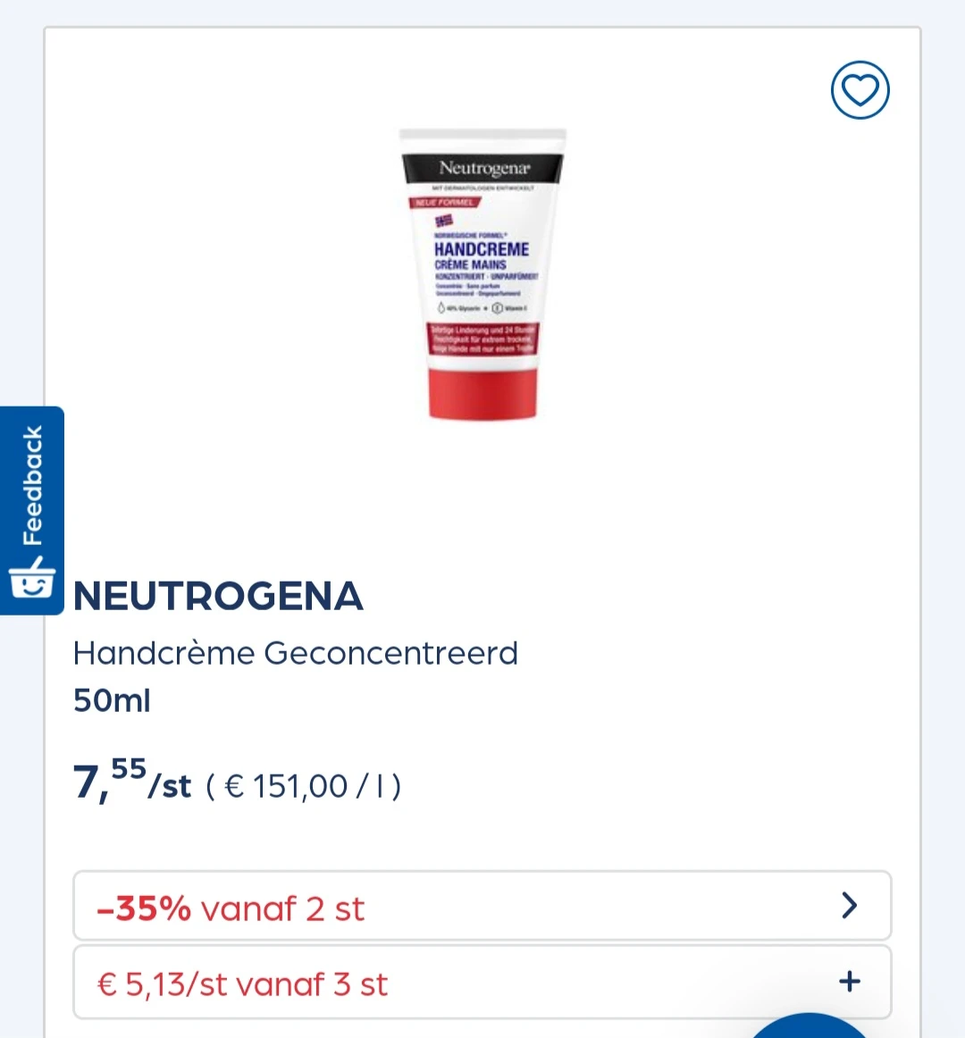 Collect&go NEUTROGENA Handcrème Geconcentreerd 50ml