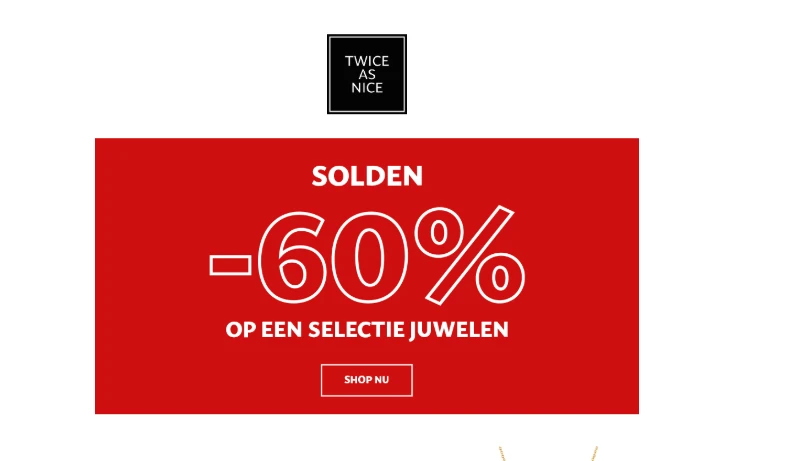 Twice as Nice: solden tot -60%