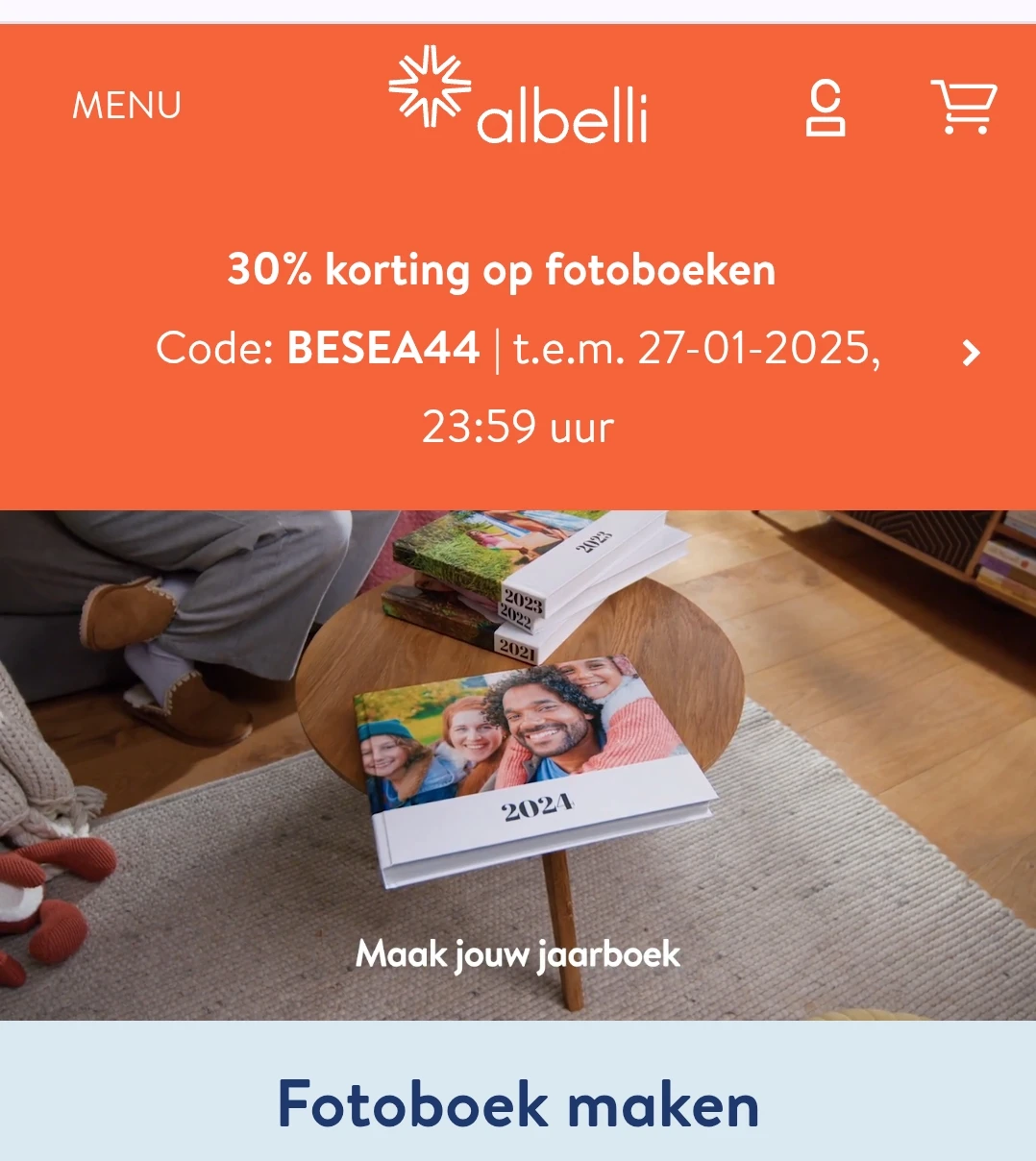 Albelli 30% fotoboeken