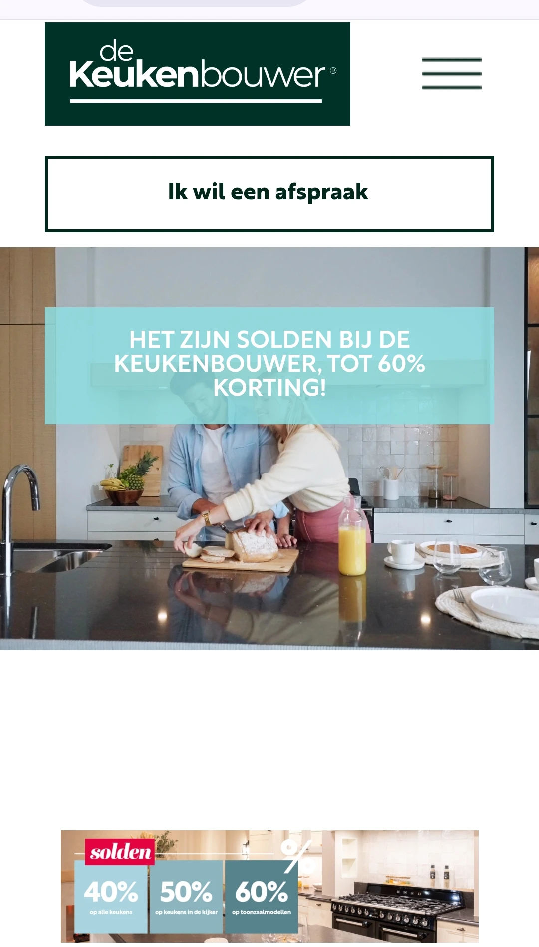 De keukenbouwer 40% alle keukens