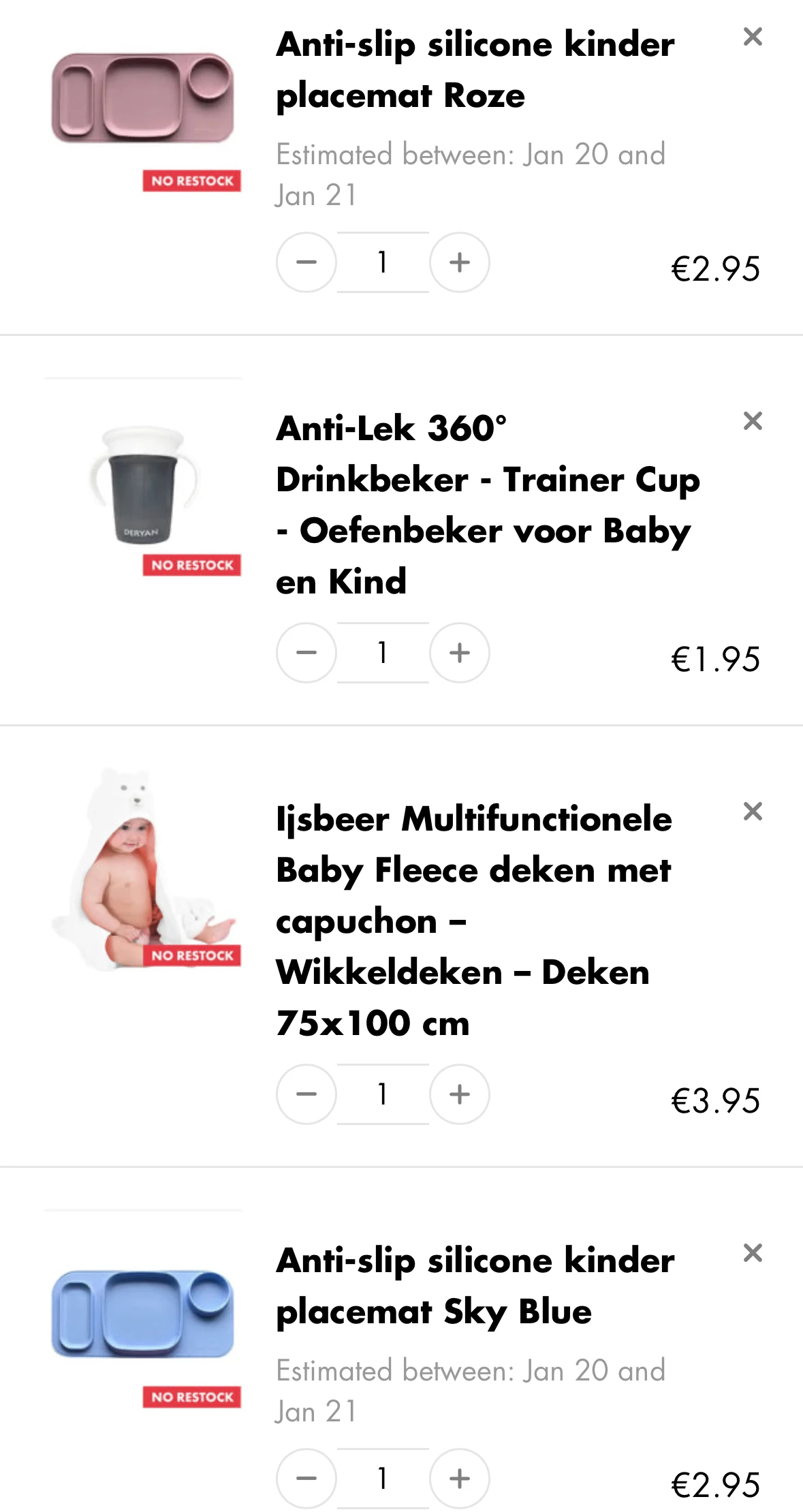 Laatste kans koopjes Deryan