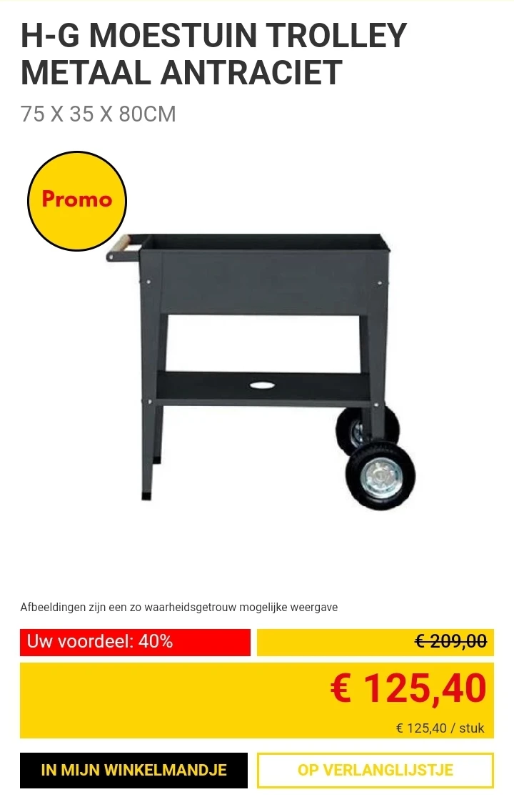 Herstera Urban Garden Trolley