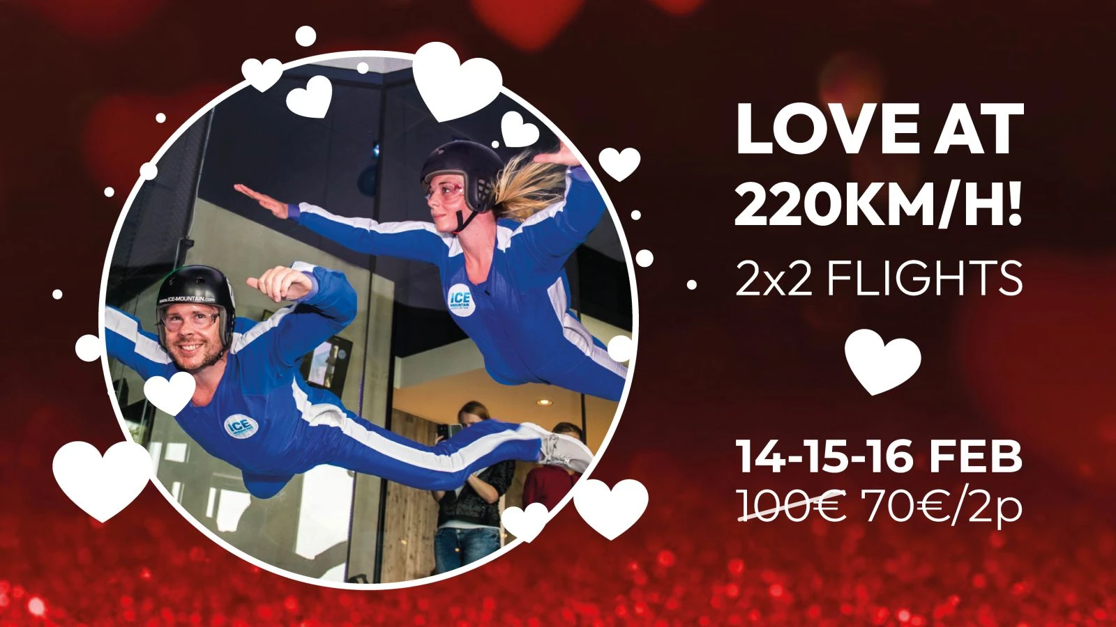 Valentijnsaanbieding skydiving
