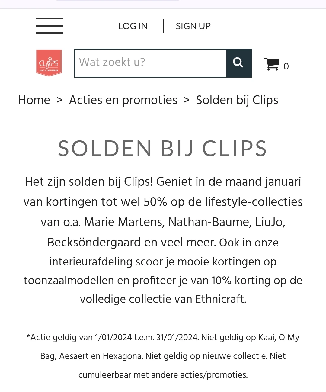 Clips tot 50%