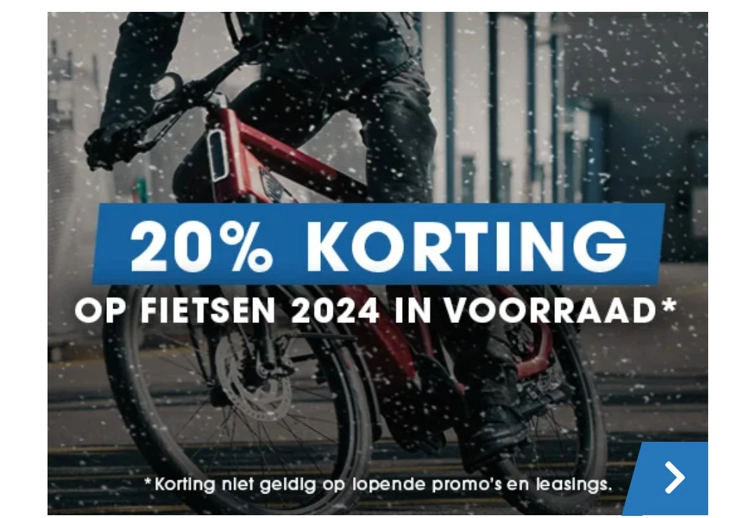 fietsen -20% bij Van Eyck Sport