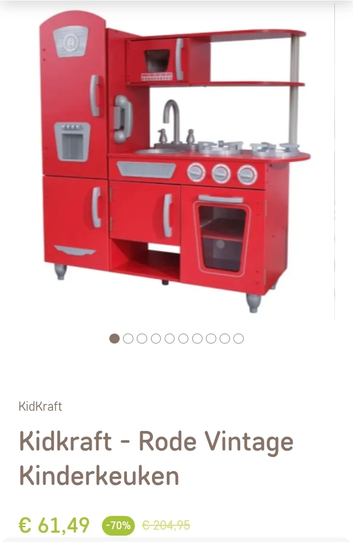 Kidkraft - Rode Vintage Kinderkeuken