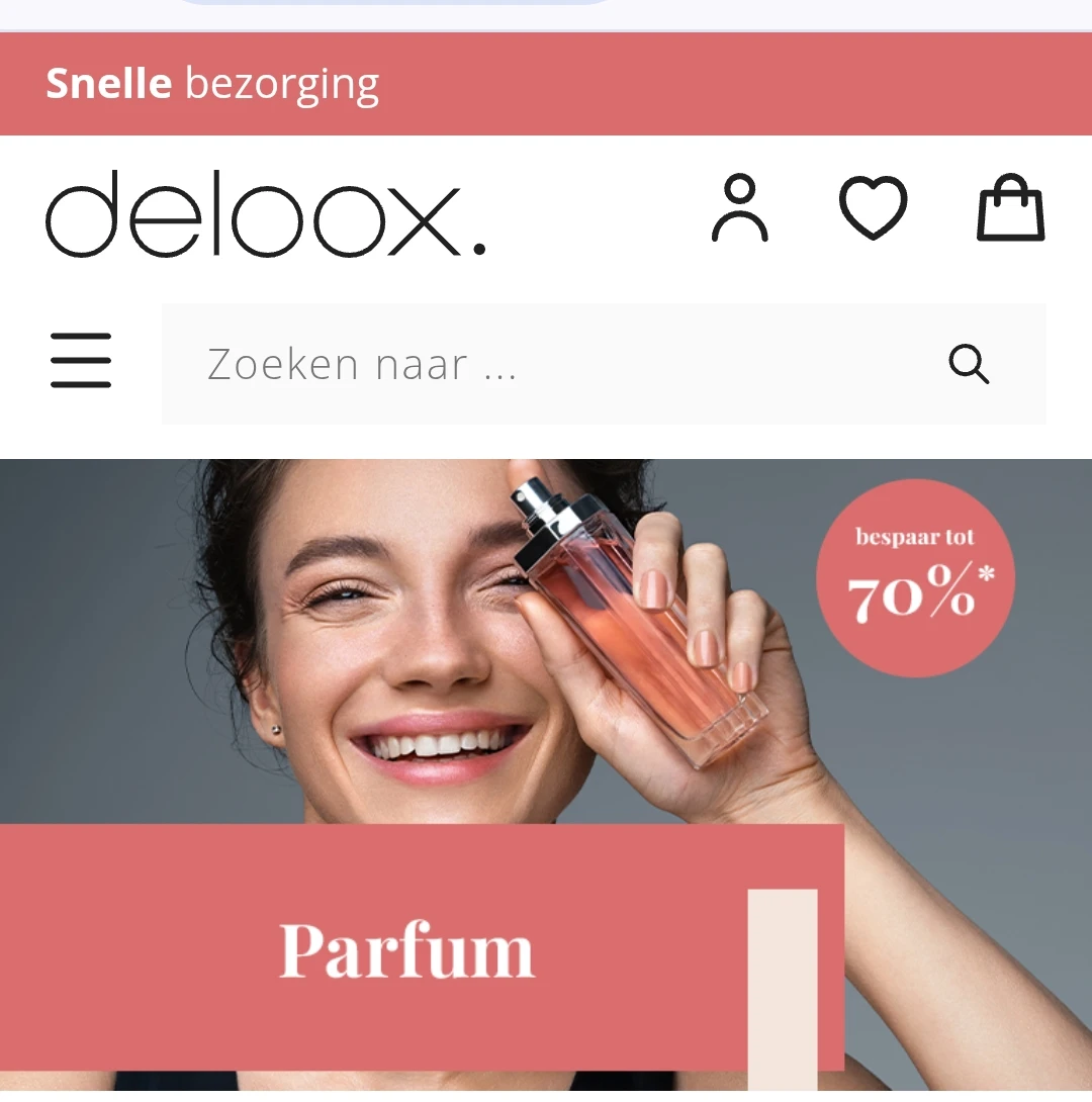 Parfum deloox tot 70%