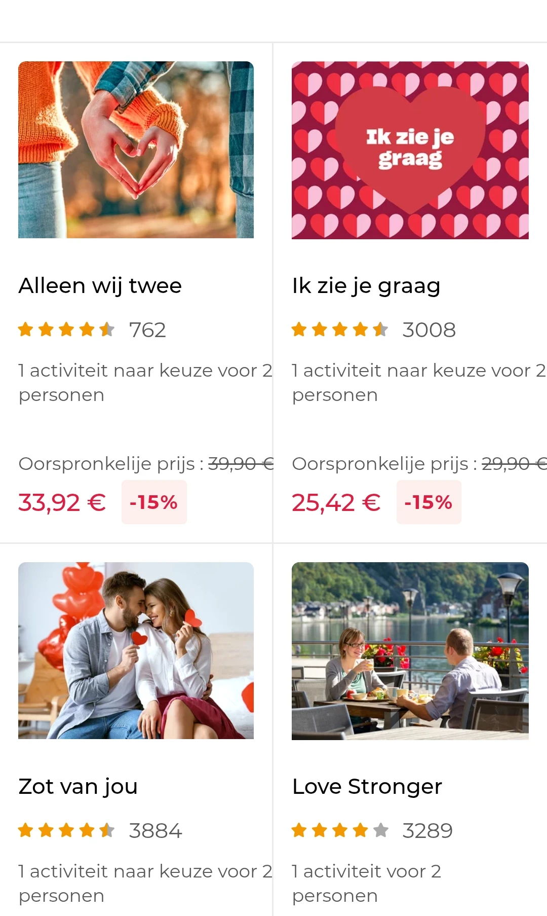 Bongo bon 15%