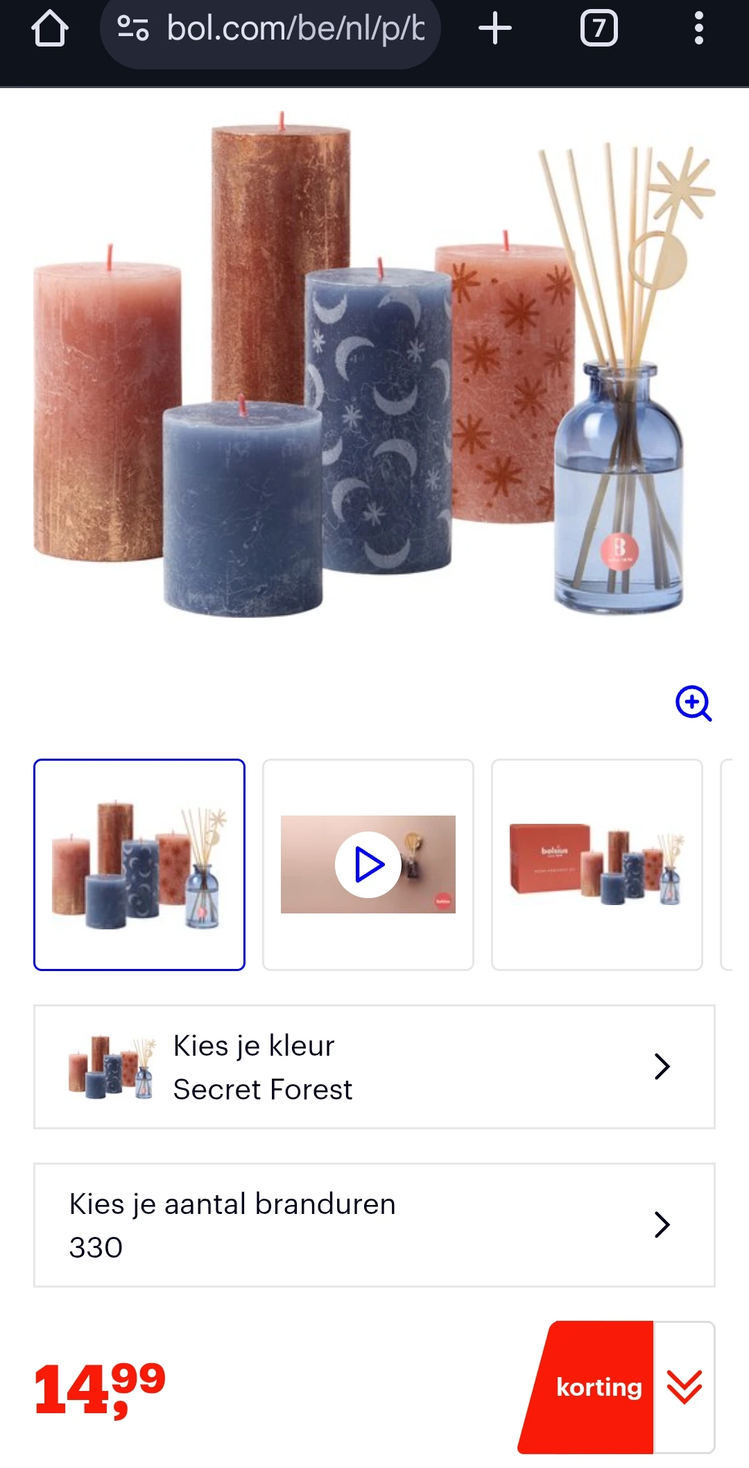Bolsius Rustieke Kaarsen 50% bij bol