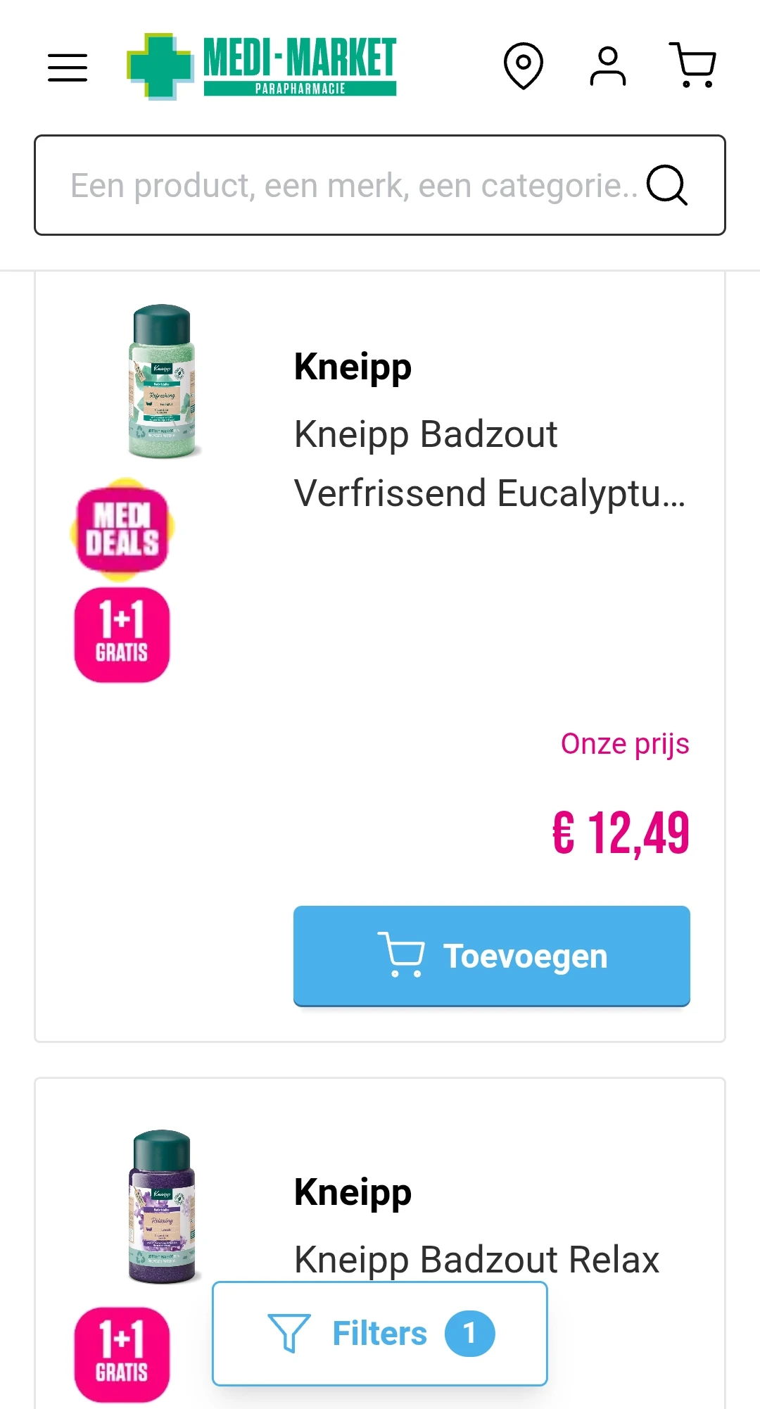 Medi-market kneipp 1 + 1