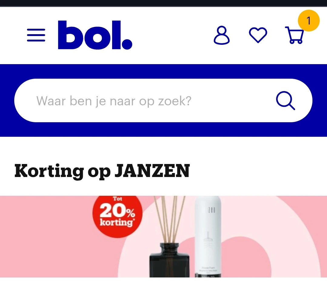 20% Janzen bij bol