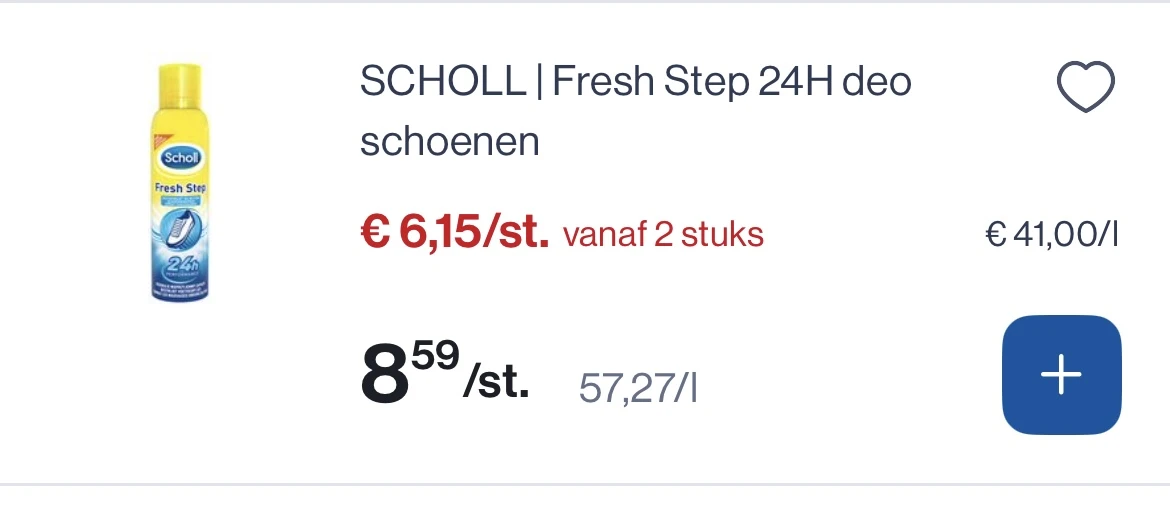 Scholl fresh step 24 h deo schoenen