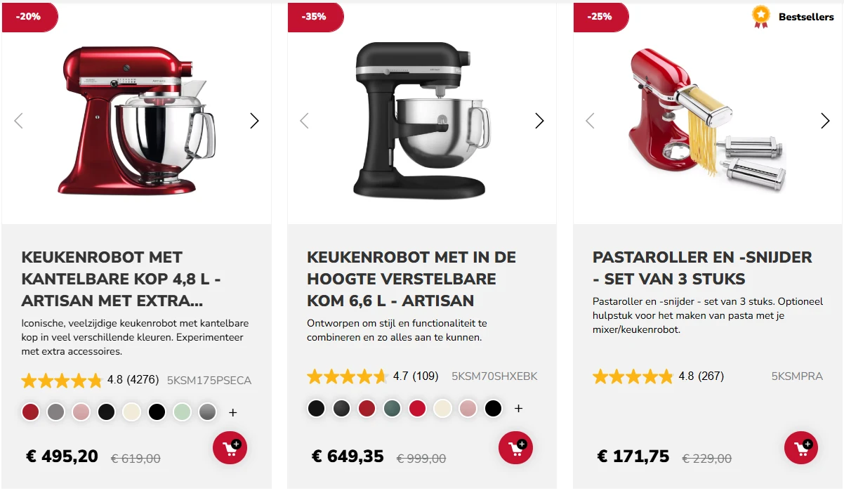 Tot -35% KitchenAid wintersale ❄️