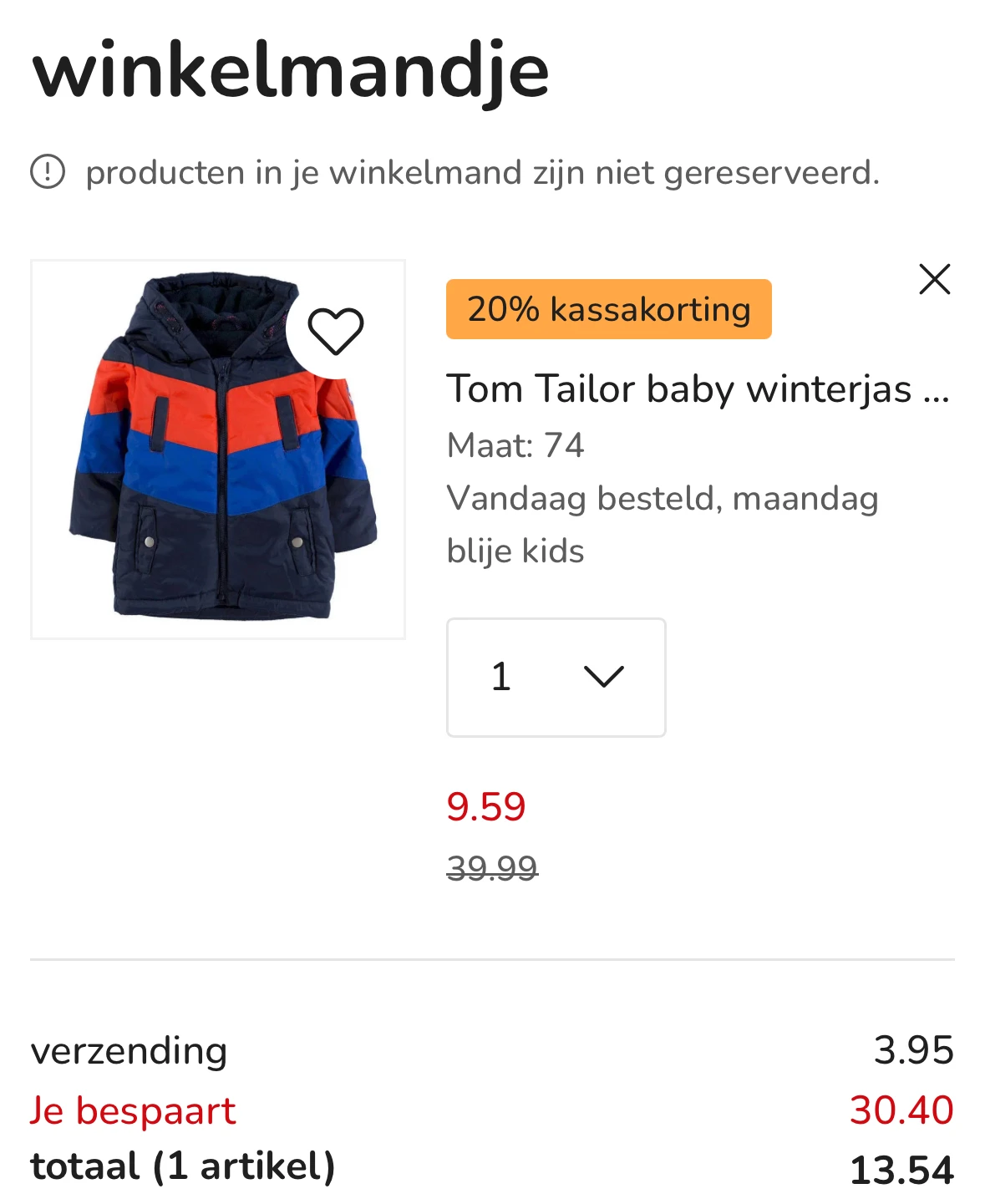 Tom tailor winterjas