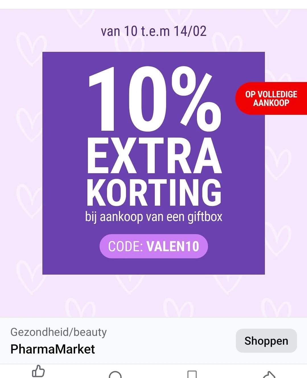 Pharma market 10% op alles