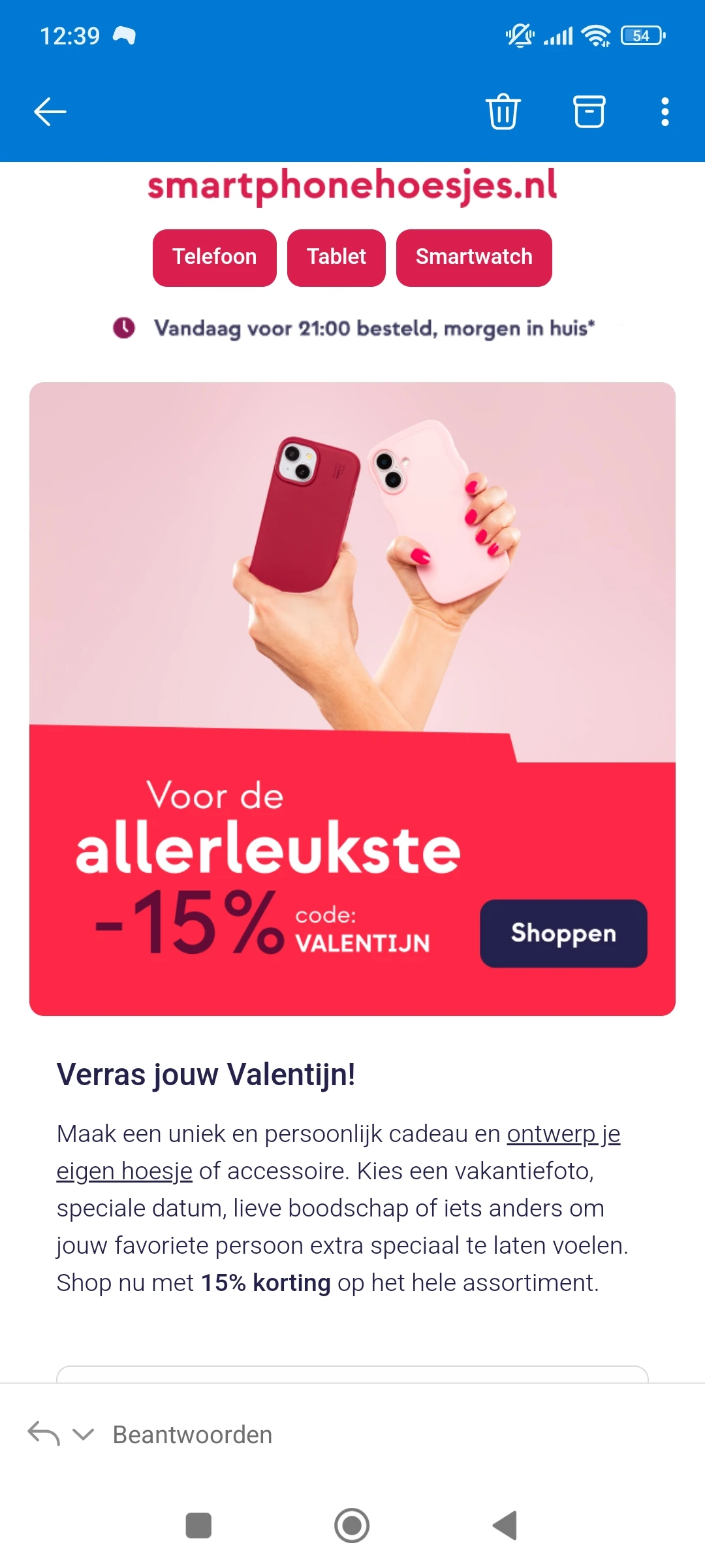 Smartphonehoesjes.nl: 15% korting
