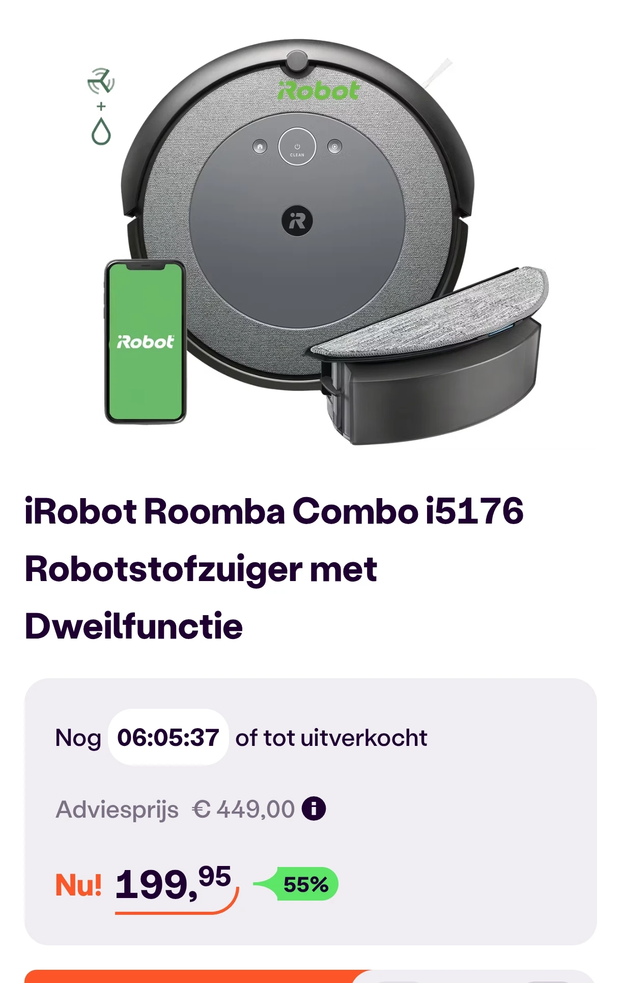 iRobot Roomba Combo i5176
