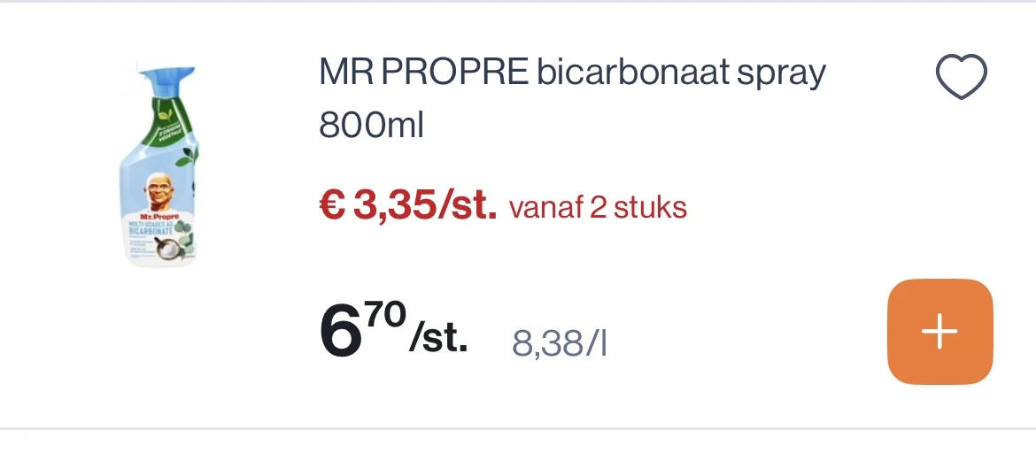 Mr proper spray bicarbonaat 800 ml