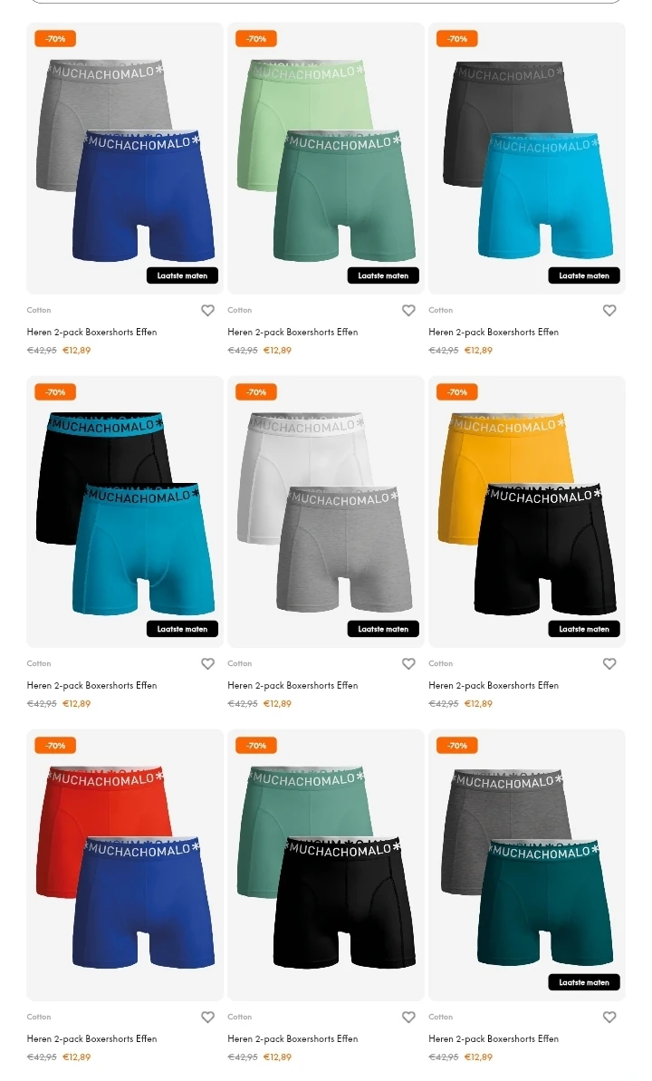 Muchachomalo boxershorts -70%