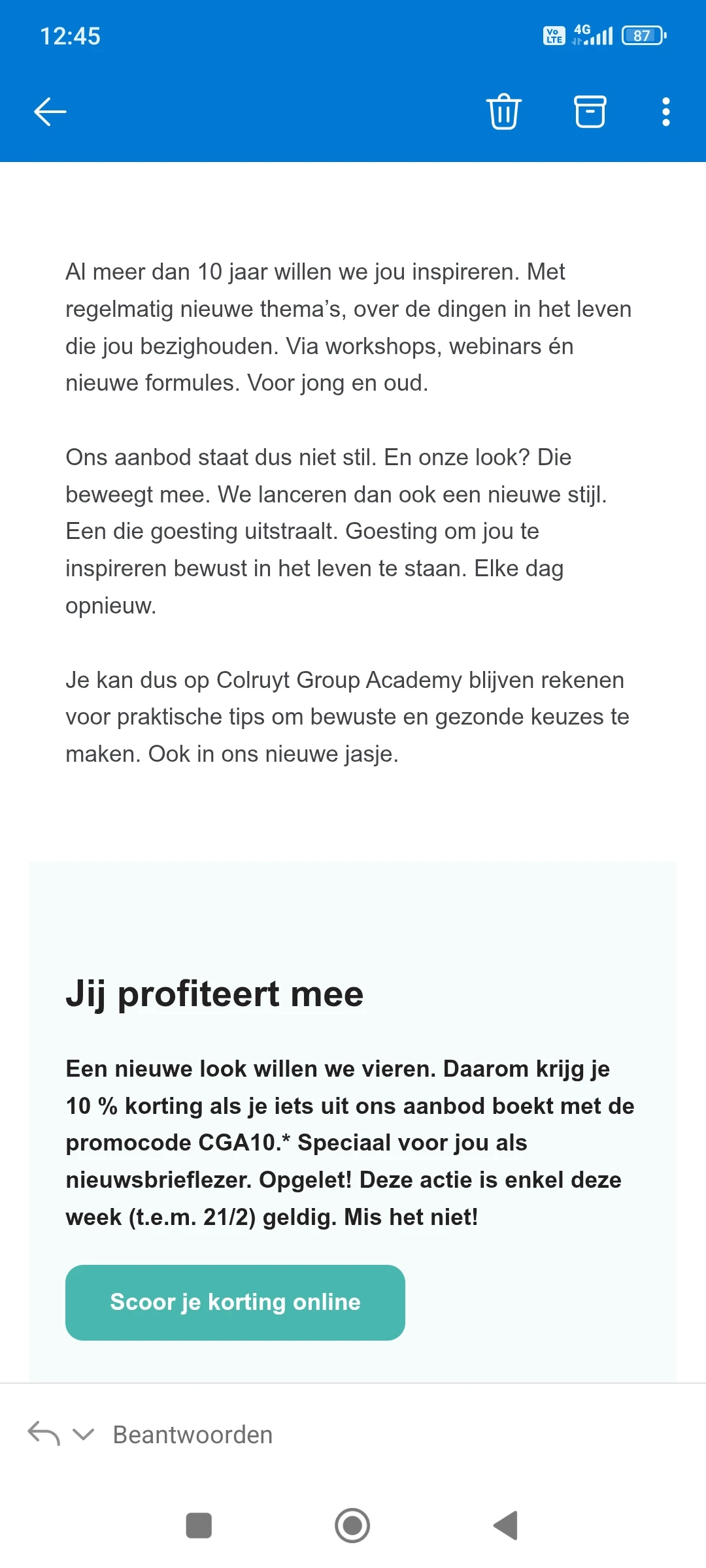 10% bij Colruyt Group Academy