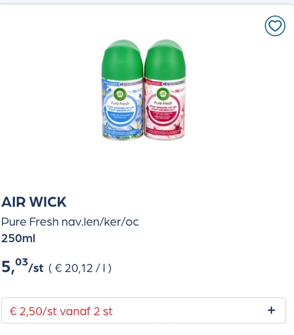 Collect&go AIR WICK Pure Fresh nav.len/ker/oc 250ml