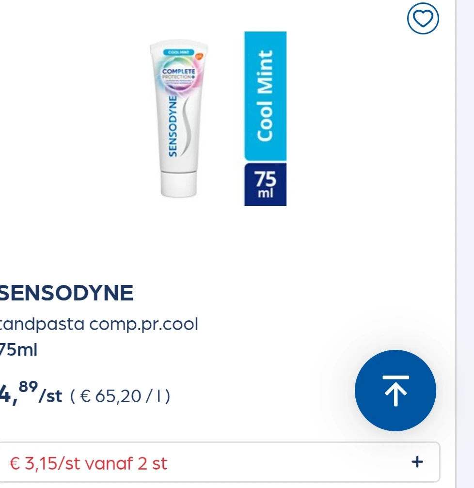 Collect&go SENSODYNE tandpasta comp.pr.cool 75ml