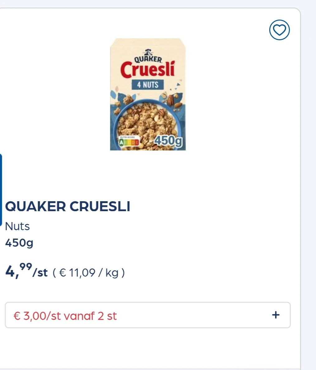 Collect&go QUAKER CRUESLI Nuts 450g