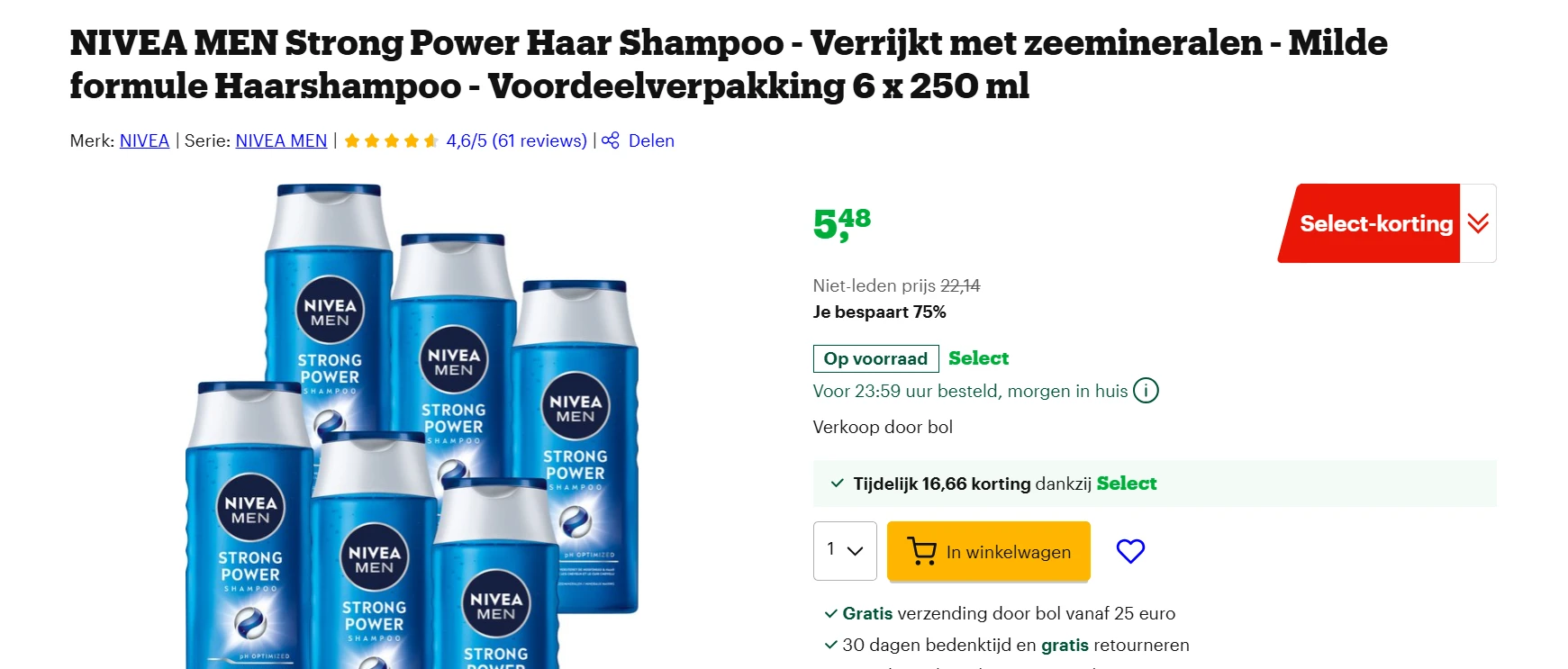 nivea heren shampoo