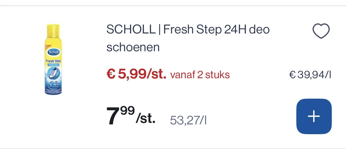 Scholl fresh step 24 h deo schoenen