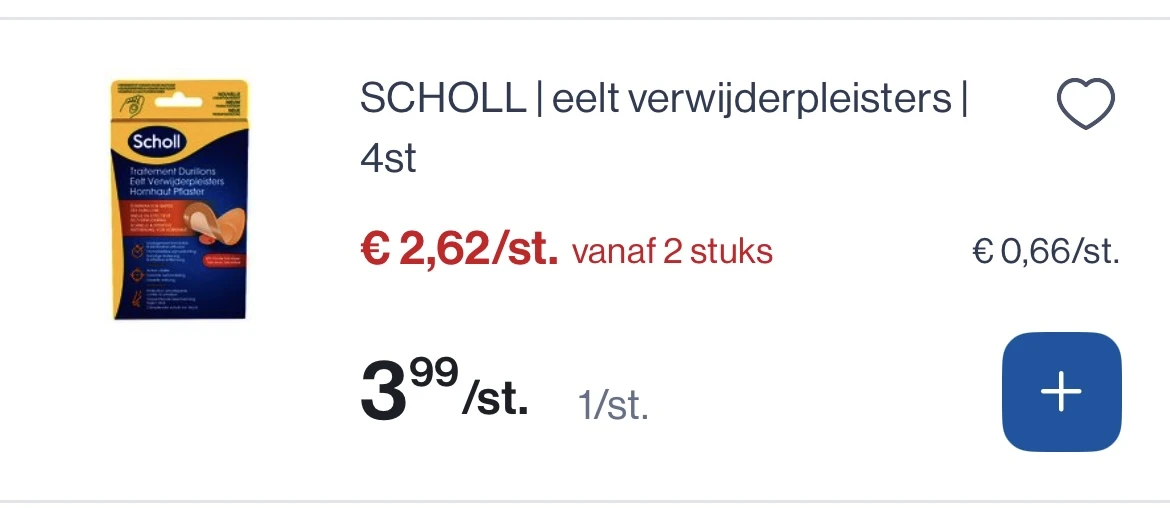 Scholl eelt verwijderpleisters 4 st
