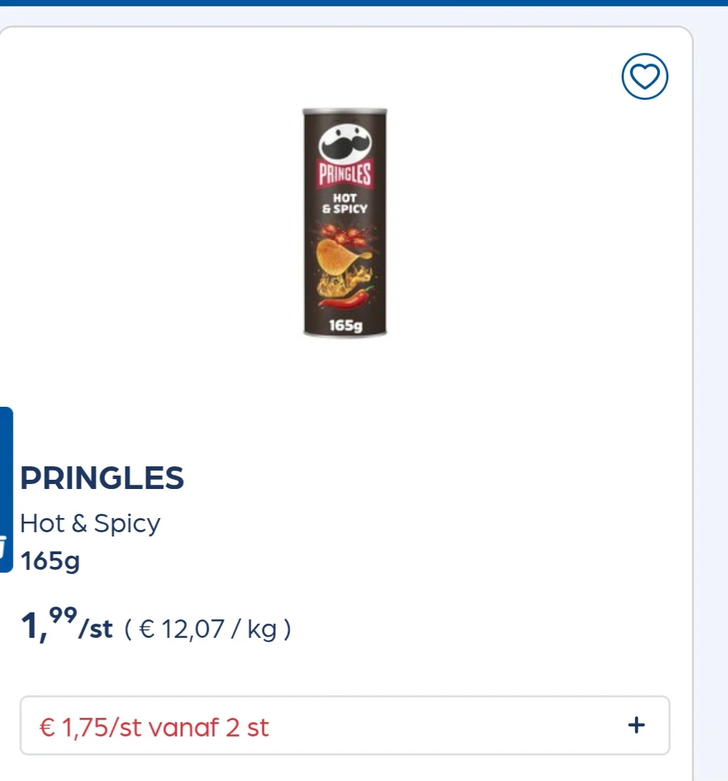Collect&go PRINGLES Hot & Spicy 165g