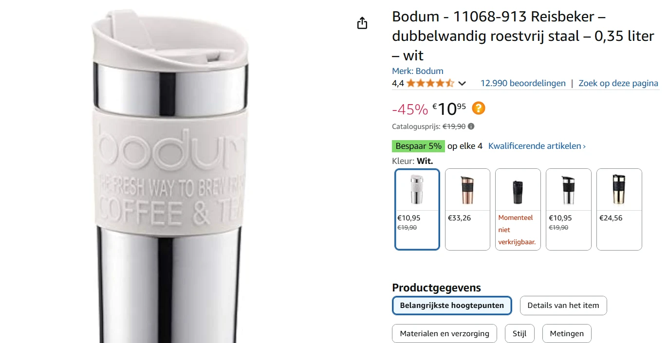 bodum reisbeker