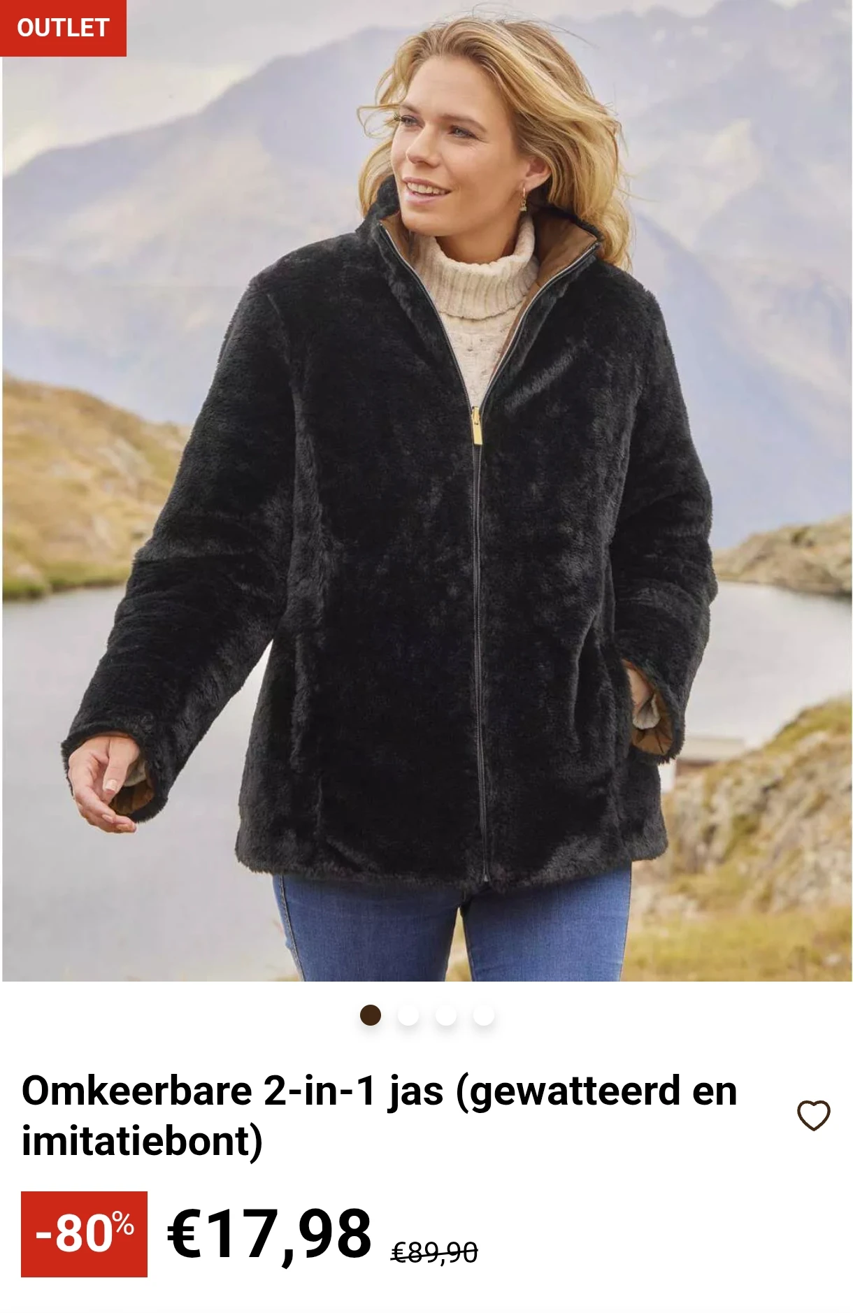 Dames- en herenjassen aan 80%